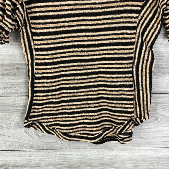 Free People Womens Take One for The Team Striped Short T-Shirt Size Smal… - Picture 5 of 8